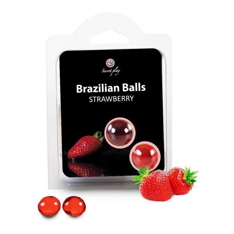 Secret Play Boules de massage BRAZILIAN BALLS Fraise
